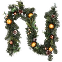 Natural Foliage with Bronze Baubles Christmas Garland - 180cm
Natural Foliage with Bronze Baubles Christmas Garland - 180cm