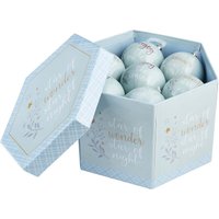 Decoupage Green and Blue Boxed Christmas Tree Baubles - Pack of 14
Decoupage Green and Blue Boxed Christmas Tree Baubles - Pack of 14