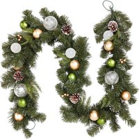 House Beautiful Bauble and Pinecone Christmas Garland - 210cm
House Beautiful Bauble and Pinecone Christmas Garland - 210cm