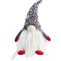 Sitting Grey Gonk in Sequin Hat Christmas Decoration - 23cm
Sitting Grey Gonk in Sequin Hat Christmas Decoration - 23cm