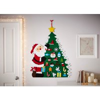 Fabric Santa and Christmas Tree Hanging Christmas Decoration
Fabric Santa and Christmas Tree Hanging Christmas Decoration