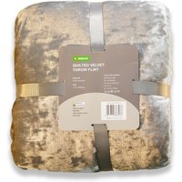Quilted Crushed Velvet Throw - Flint - 130x180cm
Quilted Crushed Velvet Throw - Flint - 130x180cm