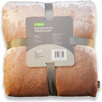 Quilted Crushed Velvet Throw - Blush - 130x180cm
Quilted Crushed Velvet Throw - Blush - 130x180cm