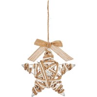 Rope Wrapped Wire Star Christmas Tree Decoration - 12cm
Rope Wrapped Wire Star Christmas Tree Decoration - 12cm