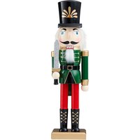 Green Wooden Nutcracker Christmas Decoration - 36cm
Green Wooden Nutcracker Christmas Decoration - 36cm
