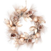 House Beautiful Gold Leaf and Bauble Christmas Wreath - 50cm
House Beautiful Gold Leaf and Bauble Christmas Wreath - 50cm