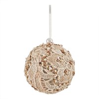 Champagne Bead Lace Christmas Tree Bauble
Champagne Bead Lace Christmas Tree Bauble