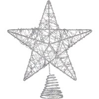 Silver Glitter Star Christmas Tree Topper
Silver Glitter Star Christmas Tree Topper