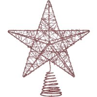 Rose Pink Glitter Star Christmas Tree Topper
Rose Pink Glitter Star Christmas Tree Topper