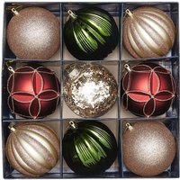 Deco Luxe Shatterproof Christmas Tree Baubles - 9 Pack
Deco Luxe Shatterproof Christmas Tree Baubles - 9 Pack