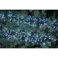 1000 LED Timer Cluster String Christmas Lights - Bright White