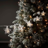15 Silver Wire Star Christmas Tree Lights - Battery Operated
15 Silver Wire Star Christmas Tree Lights - Battery Operated