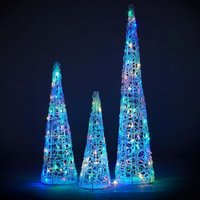 Acrylic LED Christmas 3 Cones Multicolour 3D Silhouette Christmas Light Decoration - 90/60/45cm
Acrylic LED Christmas 3 Cones Multicolour 3D Silhouette Christmas Light Decoration - 90/60/45cm