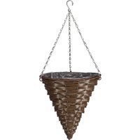 Hazel Faux Rattan Hanging Cone - 14 Inch
Hazel Faux Rattan Hanging Cone - 14 Inch
