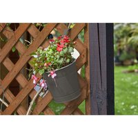 6 inch Fence and Balcony Hanging Pot - Grey
6 inch Fence and Balcony Hanging Pot - Grey