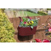 Fence and Balcony Hanging Planter - Crimson - 12 Inch
Fence and Balcony Hanging Planter - Crimson - 12 Inch