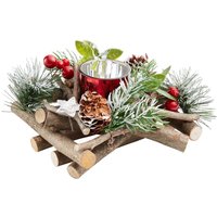 Red Berry and Willow Tabletop Christmas Candle Holder - 15cm
Red Berry and Willow Tabletop Christmas Candle Holder - 15cm