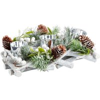 White Berry and Willow Tabletop Christmas 3 Candle Holder - 30cm
White Berry and Willow Tabletop Christmas 3 Candle Holder - 30cm