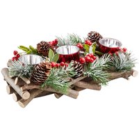 Red Berry and Willow Tabletop 3 Christmas Candle Holder - 30cm
Red Berry and Willow Tabletop 3 Christmas Candle Holder - 30cm