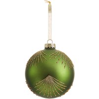 Gold Fan Glass Christmas Tree Bauble - Green
Gold Fan Glass Christmas Tree Bauble - Green