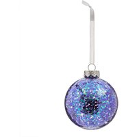 Sequin Glass Christmas Tree Bauble - Purple
Sequin Glass Christmas Tree Bauble - Purple