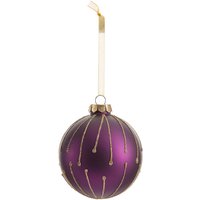 Starburst Matt Glass Christmas Tree Bauble - Damson
Starburst Matt Glass Christmas Tree Bauble - Damson