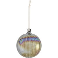 Pewter Iridescent Glass Christmas Bauble
Pewter Iridescent Glass Christmas Bauble