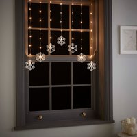 Snowflake LED Pinwire Christmas Window Curtain Light