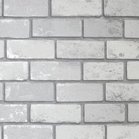Arthouse Metallic Brick White Silver Wallpaper
Arthouse Metallic Brick White Silver Wallpaper