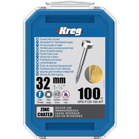 Kreg SPS-F125-100-EUR Zinc Pocket-Hole Screws - 32mm / 1.25 , #6 Fine-Thread, Pan Head - 100 Pack
Kreg SPS-F125-100-EUR Zinc Pocket-Hole Screws - 32mm / 1.25 , #6 Fine-Thread, Pan Head - 100 Pack