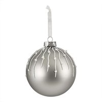 Pale Grey Meteor Glass Christmas Tree Bauble
Pale Grey Meteor Glass Christmas Tree Bauble