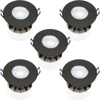 Fixed Fire Rated IP65 LED 5 Pack - Black
Fixed Fire Rated IP65 LED 5 Pack - Black