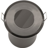 Fixed Fire Rated IP65 Single Downlight - Black