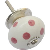 Polka 40mm Pink Ceramic Cabinet Knob - 2 Pack
Polka 40mm Pink Ceramic Cabinet Knob - 2 Pack