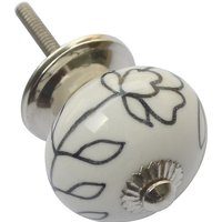 Pisa 40mm Black & White Ceramic Knob - 2 Pack
Pisa 40mm Black & White Ceramic Knob - 2 Pack