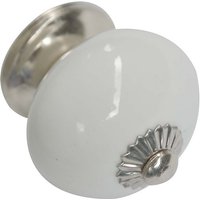 Deerhurst 40mm White & Silver Ceramic Cabinet Knob - 6 Pack
Deerhurst 40mm White & Silver Ceramic Cabinet Knob - 6 Pack