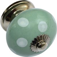 Polka 40mm Ceramic 2 Pack Cabinet Knobs - Mint
Polka 40mm Ceramic 2 Pack Cabinet Knobs - Mint