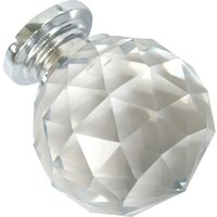 Monza 38mm Clear & Nickel Glass Door Knob - 2 Pack
Monza 38mm Clear & Nickel Glass Door Knob - 2 Pack