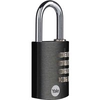 Yale Black Aluminium Combination 38mm Padlock
Yale Black Aluminium Combination 38mm Padlock