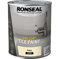 Ronseal One Coat Tile Paint Ivory Satin - 750ml
Ronseal One Coat Tile Paint Ivory Satin - 750ml