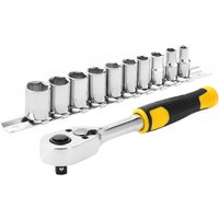 STANLEY Compact 1/4 72 Tooth Ratchet and 10 Piece Socket Set (STMT82666-0)
STANLEY Compact 1/4 72 Tooth Ratchet and 10 Piece Socket Set (STMT82666-0)