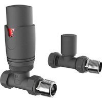 VURTU13 Straight Thermostatic Radiator Valve & Lockshield - Anthracite
VURTU13 Straight Thermostatic Radiator Valve & Lockshield - Anthracite