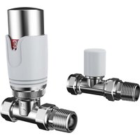 VURTU11 Straight Thermostatic Radiator Valve & Lockshield - Chrome
VURTU11 Straight Thermostatic Radiator Valve & Lockshield - Chrome