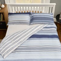 The Willow Manor Easy Care Percale King Duvet Set Metro Stripe - Denim
The Willow Manor Easy Care Percale King Duvet Set Metro Stripe - Denim