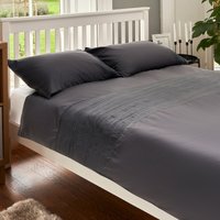 The Willow Manor Easy Care Percale King Duvet Set Ruched Panel - Charcoal
The Willow Manor Easy Care Percale King Duvet Set Ruched Panel - Charcoal