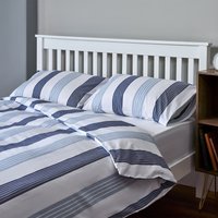 The Willow Manor 100% Cotton Percale Double Duvet Set Oxford Stripe - Blue
The Willow Manor 100% Cotton Percale Double Duvet Set Oxford Stripe - Blue