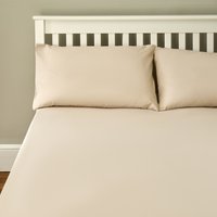 The Willow Manor Easy Care Percale Double Fitted Sheet - Linen
The Willow Manor Easy Care Percale Double Fitted Sheet - Linen