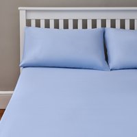 The Willow Manor Easy Care Percale Double Fitted Sheet - Light Blue
The Willow Manor Easy Care Percale Double Fitted Sheet - Light Blue