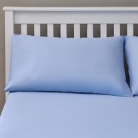 The Willow Manor Easy Care Percale Housewife Pillowcase Pair - Light Blue
The Willow Manor Easy Care Percale Housewife Pillowcase Pair - Light Blue