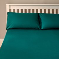 The Willow Manor Easy Care Percale King Fitted Sheet - Dark Teal
The Willow Manor Easy Care Percale King Fitted Sheet - Dark Teal